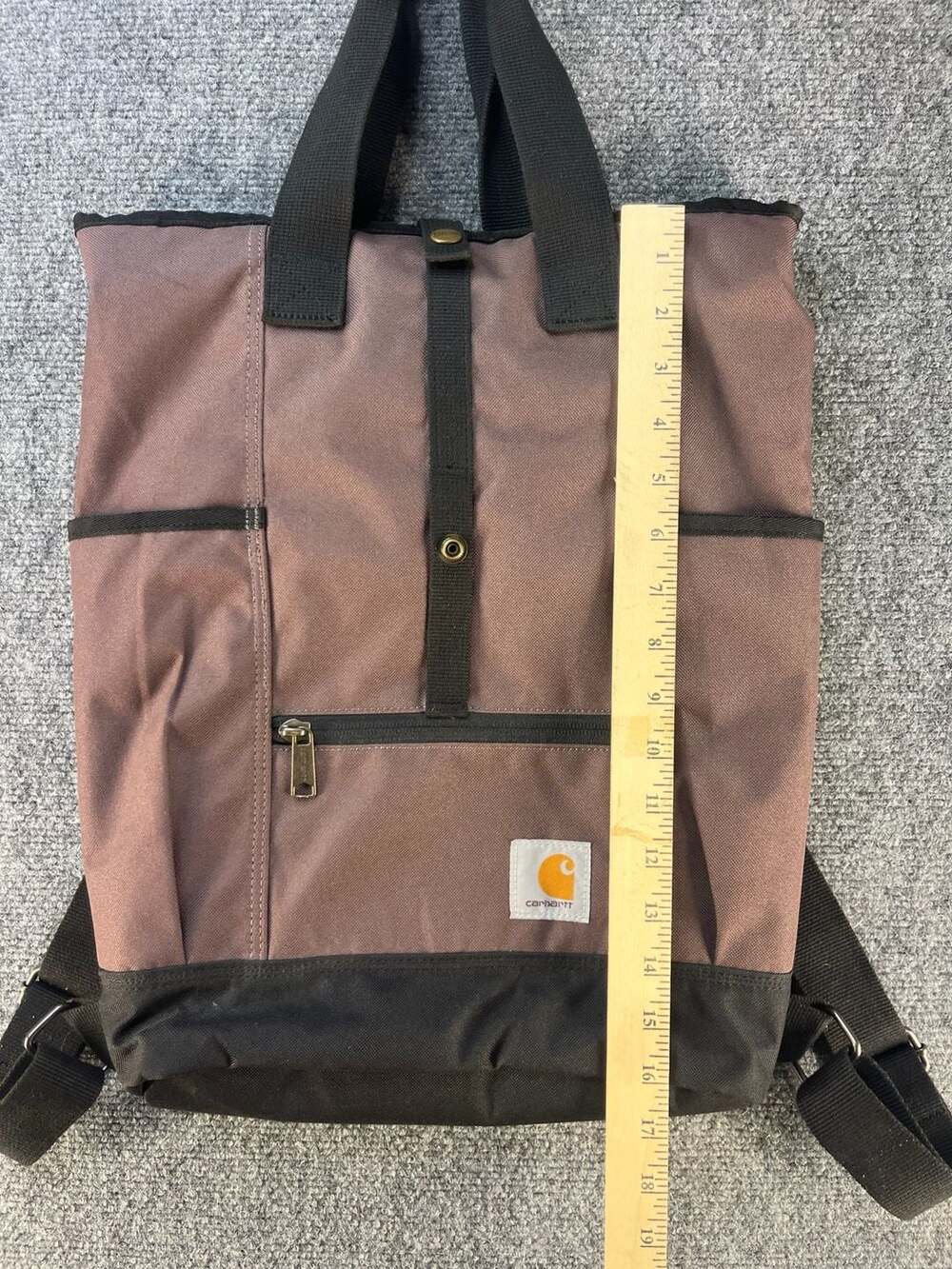 Carhartt Convertible Backpack Tote Bag Brown - Picture 4 of 12